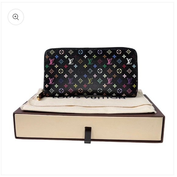Louis Vuitton Handbags - Authentic Louis Vuitton Takashi Murakami Black Multicolor  Zippy Wallet